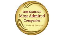 Named No. 1 “most respected company in Korea” in the cement industry for the 21st consecutive year